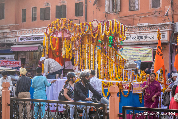 En cyclopousse dans Jaipur