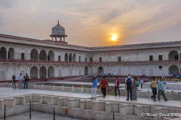 Sur le site du Fort Rouge à Agra