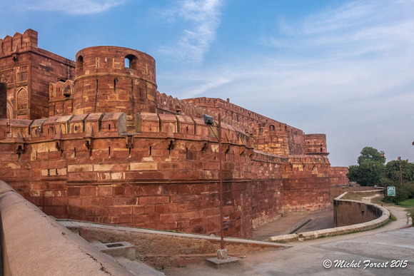 Sur le site du Fort Rouge à Agra
