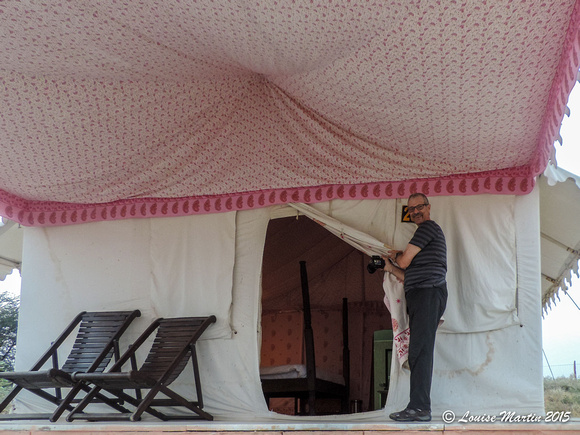 Sous la tente dans le Thar Oasis Camp