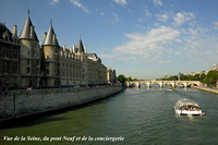 Vue de la Seine, du pont Neuf et de la Conciergerie